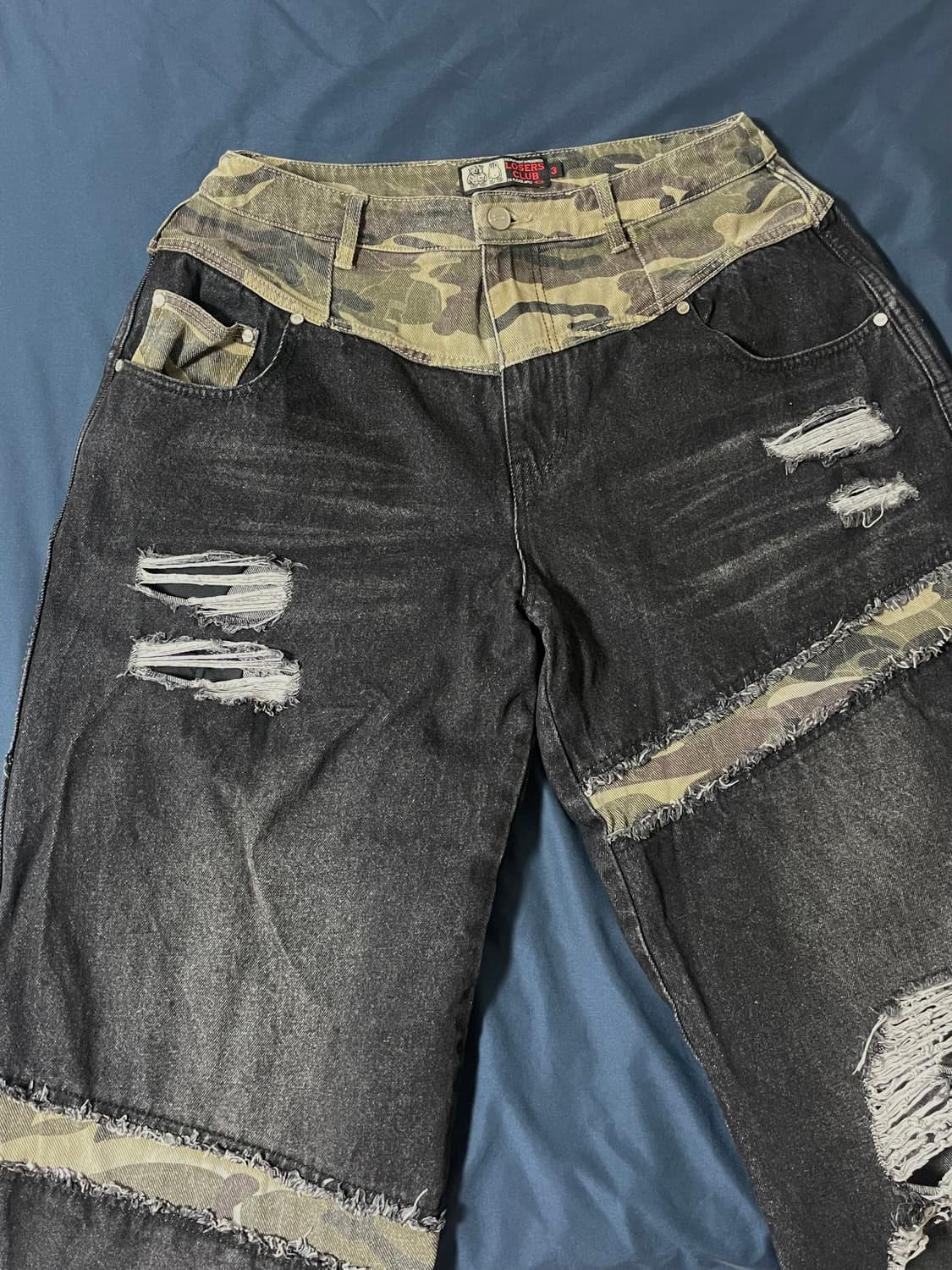 루저스클럽 카모팬츠 블랙L 상품이미지3