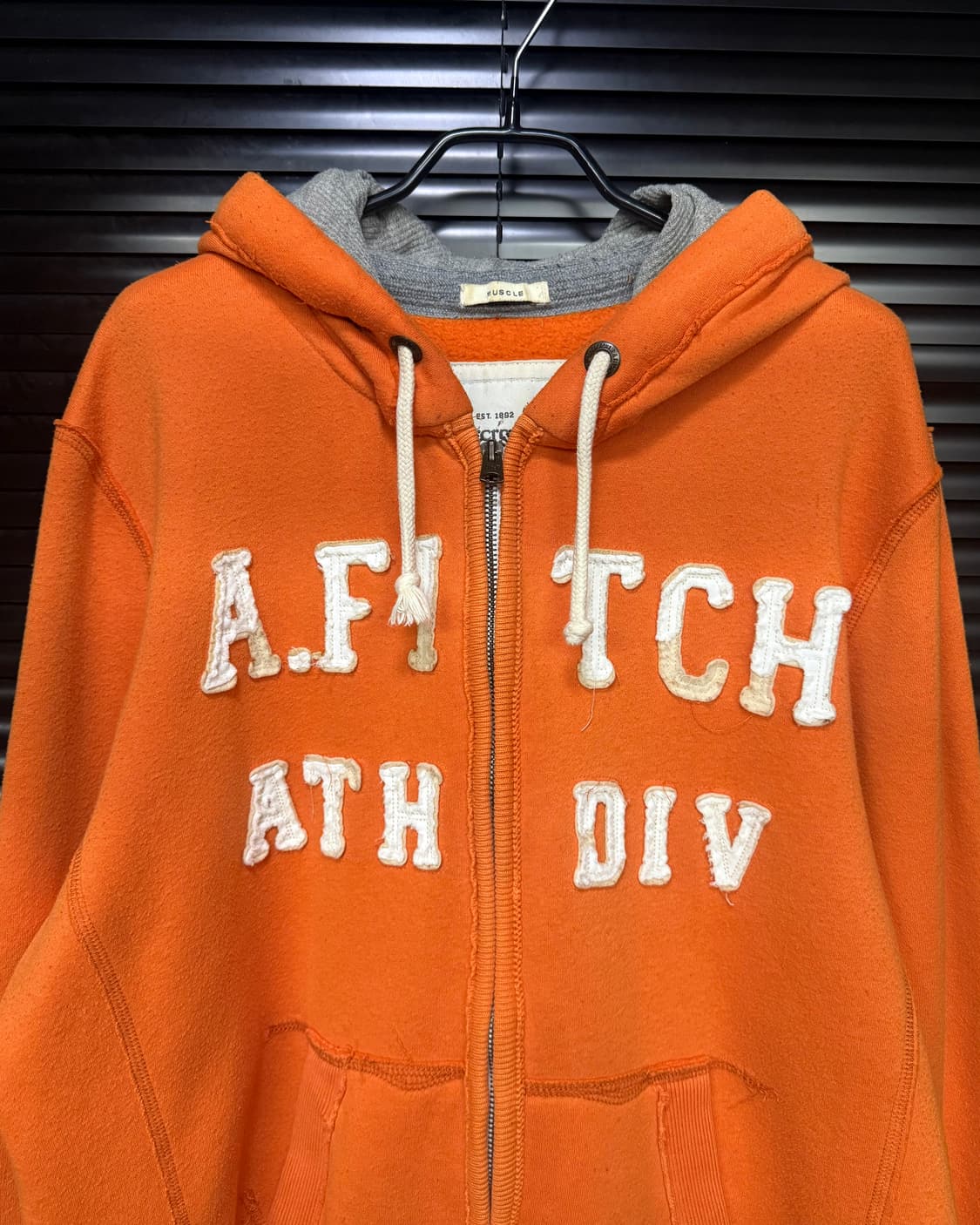 아베크롬비 정품 주황색 오렌지 스웻 후드 집업 후디 L 100 양홍원  상품이미지3