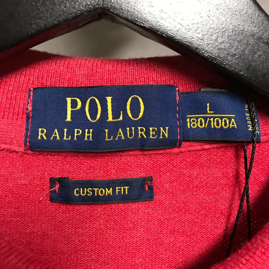 폴로 랄프로렌 PK 긴팔 카라티 레드 L 상품이미지5