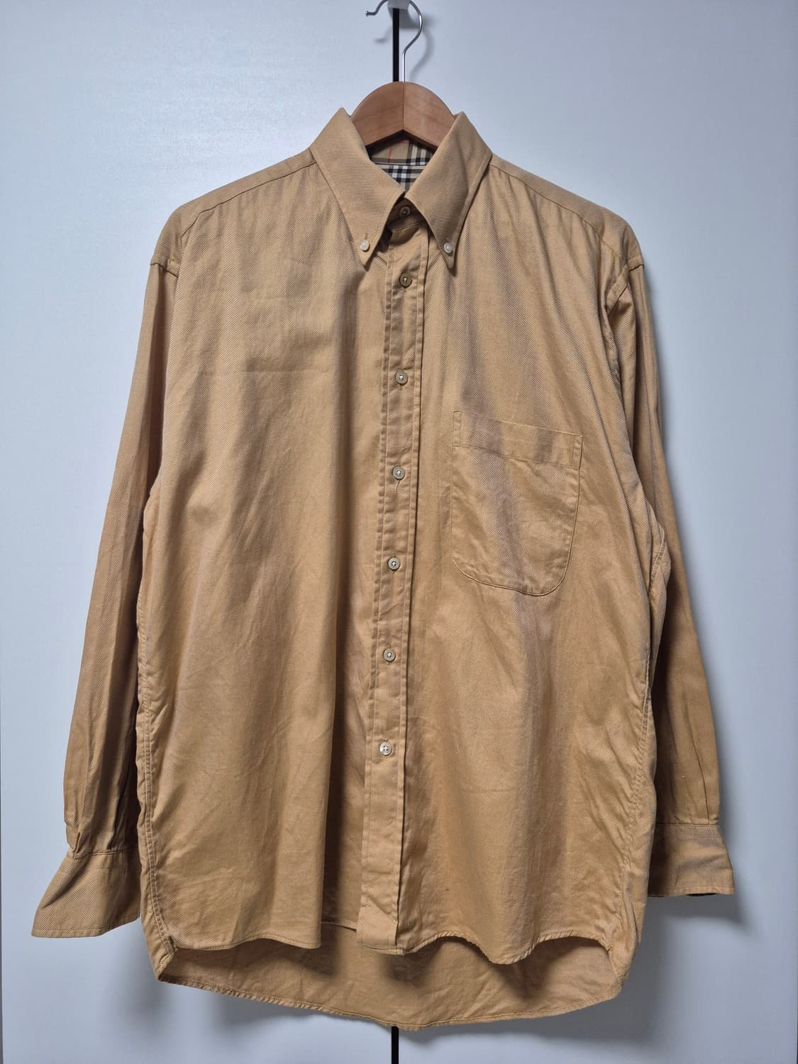 Burberry 버버리 USA 노바체크 베이지 셔츠 남성 100사이즈 상품이미지1