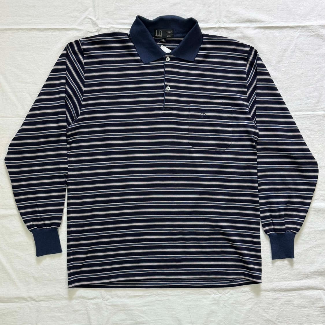 90s dunhill 울 스트라이프 긴팔 티셔츠 상품이미지1