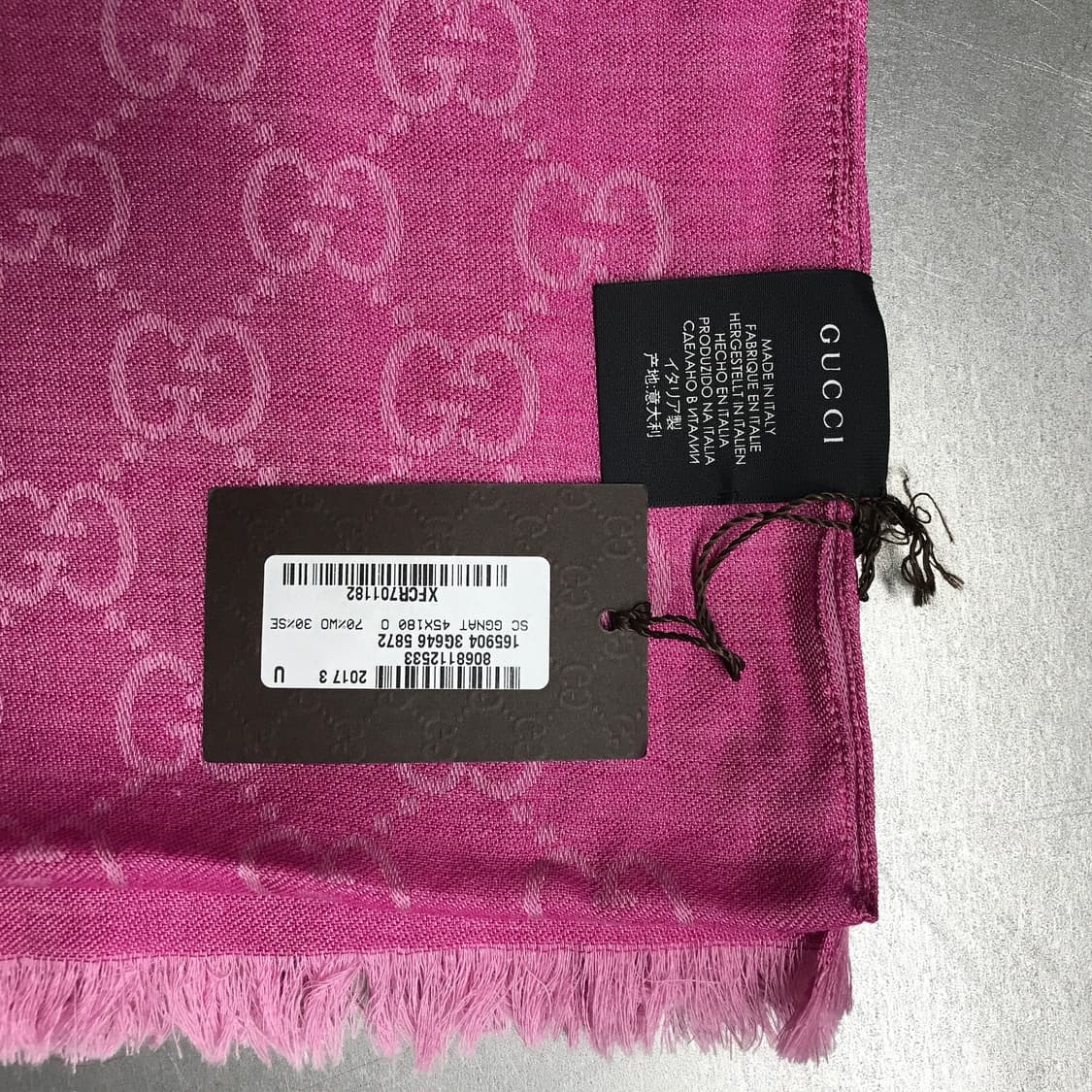 구찌 핑크 스카프 새상품 상품이미지6