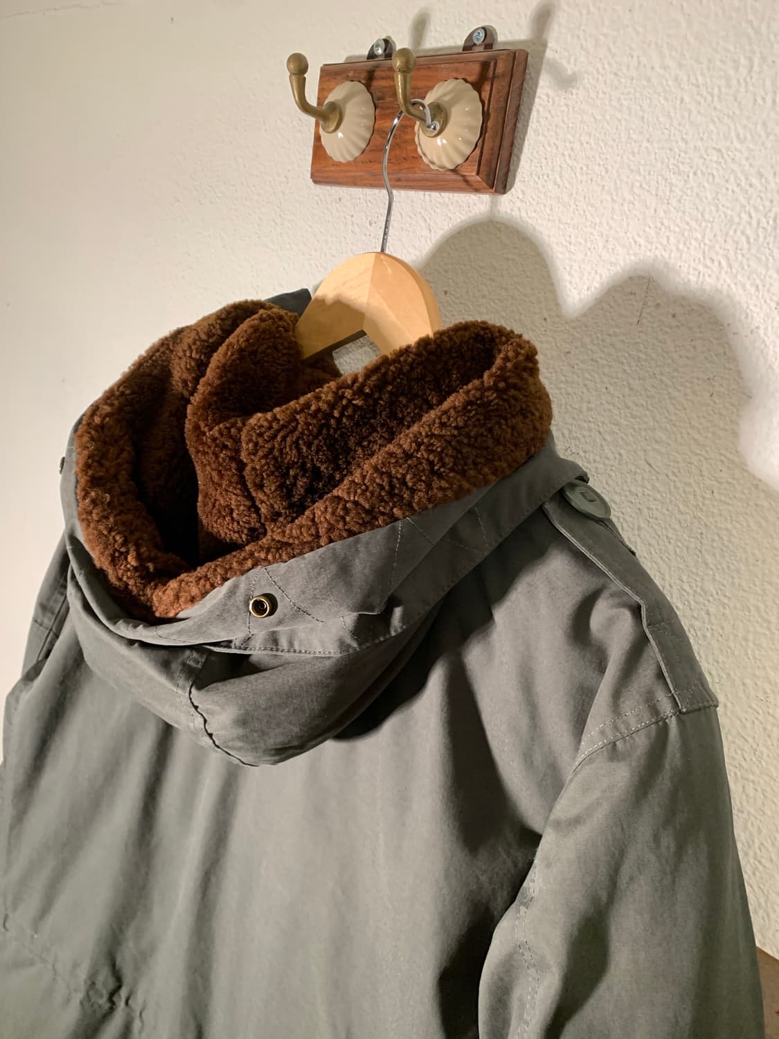 폴로 사이드 버튼 보아 필드파카 상품이미지5