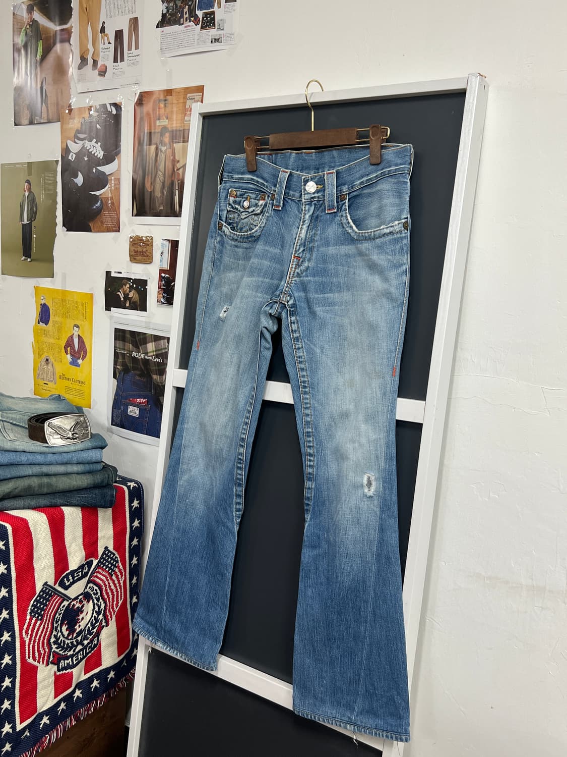True Religion 트루릴리전 조이  연청 부츠컷 나팔핏 데님 팬츠 상품이미지9