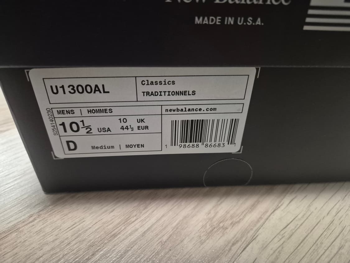 (새상품) 뉴발란스 에메레온도르 1300 네이비 285 상품이미지3