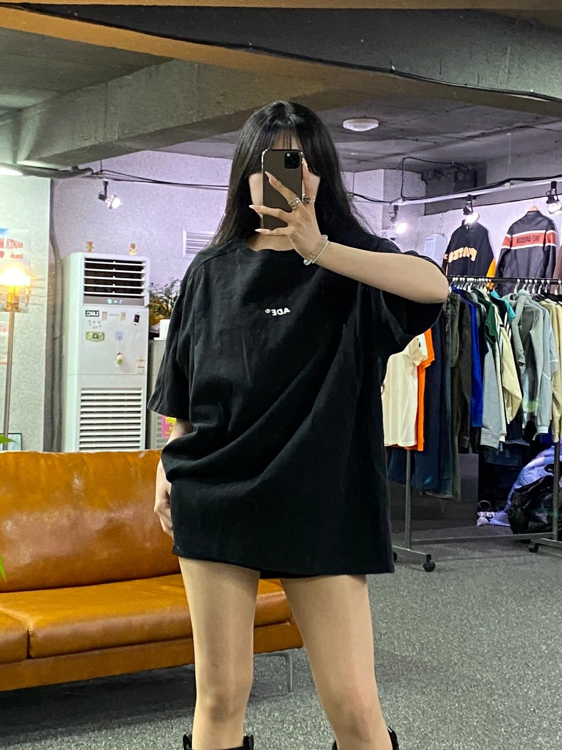 아더에러 스몰 로고 반팔 티셔츠 블랙 B5220 상품이미지1