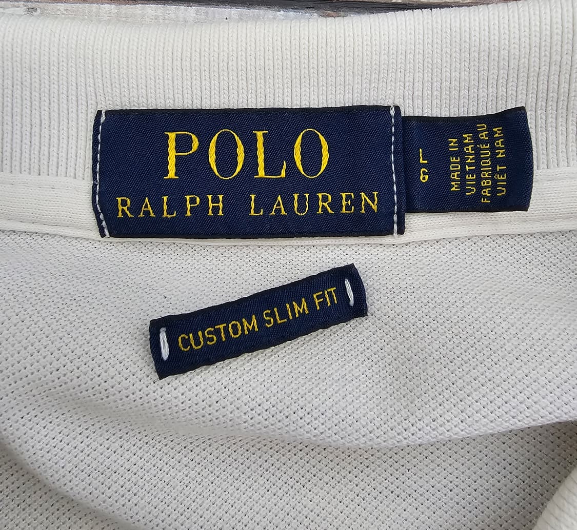 폴로 랄프로렌 화이트 반팔 카라티 L 상품이미지3
