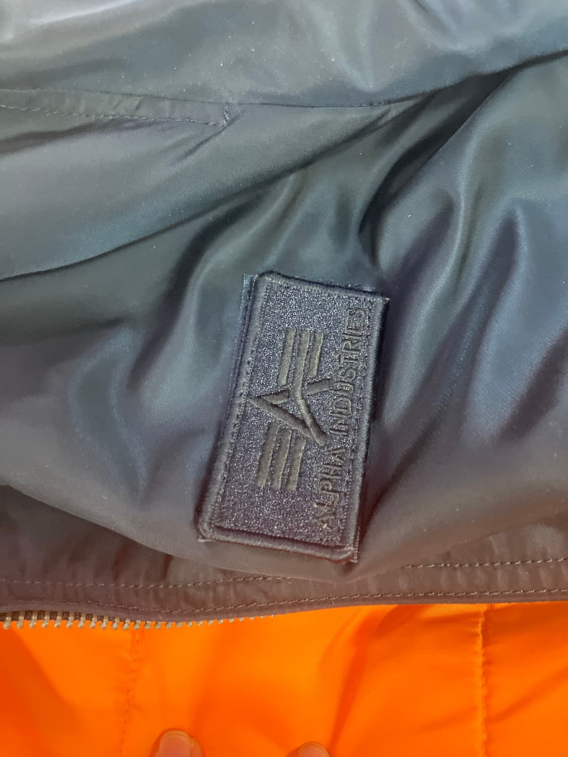 알파인더스트리 ma-1 후드자켓 네이비 상품이미지4