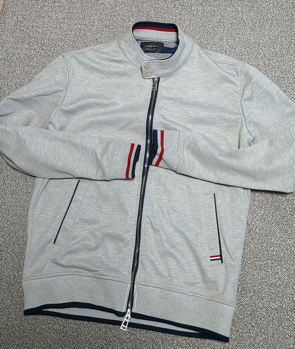 자라 맨 남성 그레이 집업 자켓 XL 정사이즈 로  100  L  추천 상품이미지1