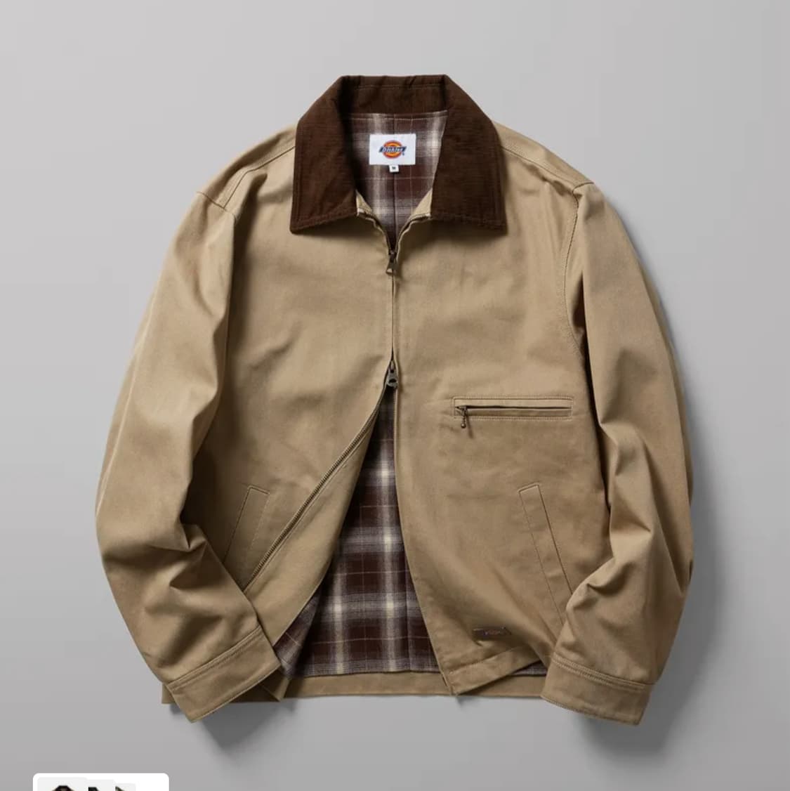 [L] 디키즈 트윌 워크 자켓 카키 상품이미지1