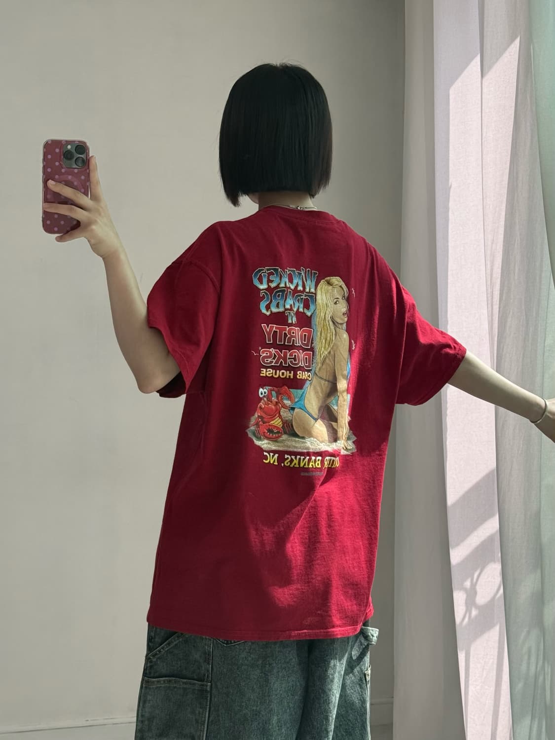 길단 크랩 하우스 프린팅 티셔츠 상품이미지2