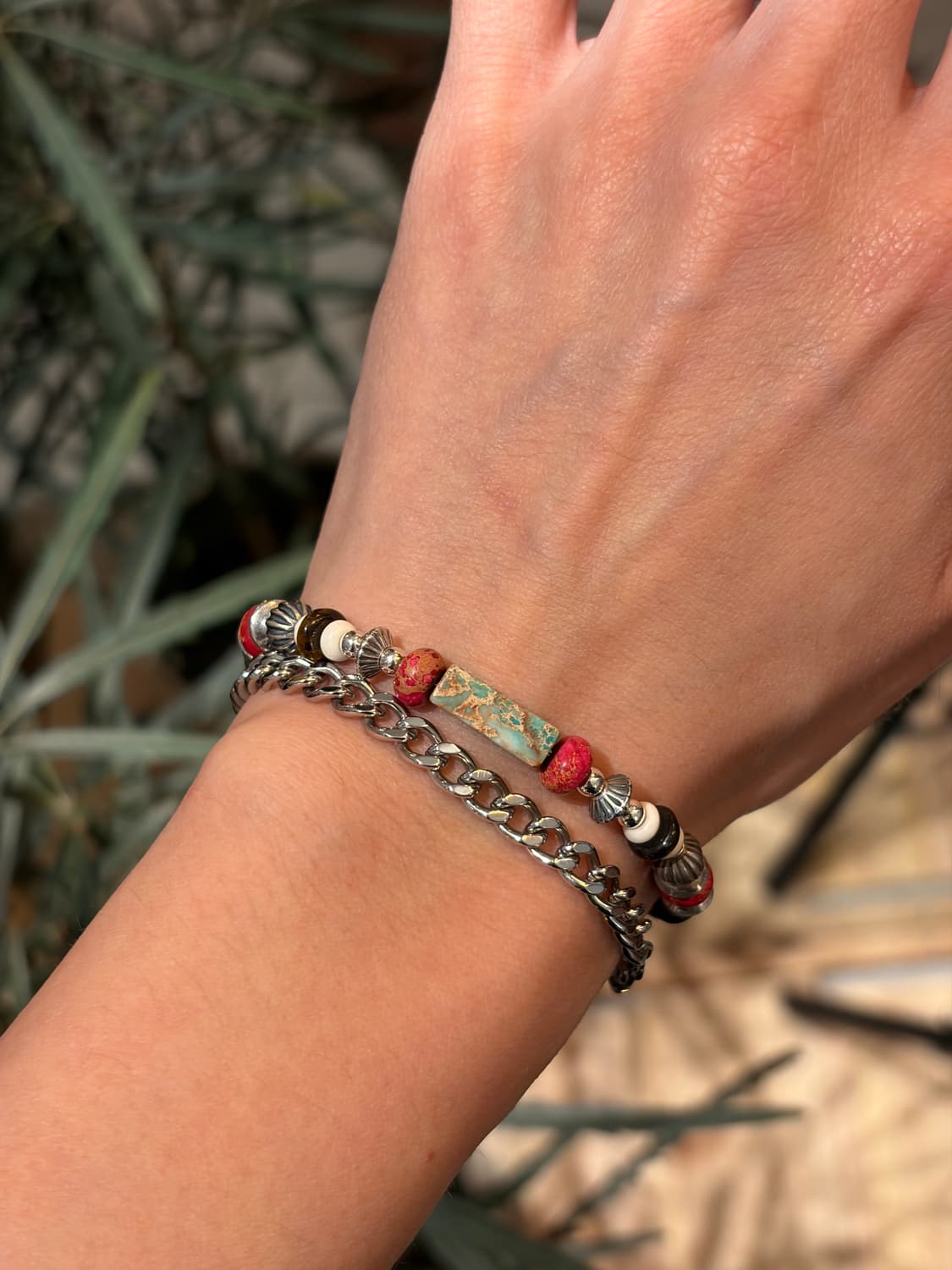 토곰아비 시그니처 믹스 스톤 실버925 팔찌 상품이미지10