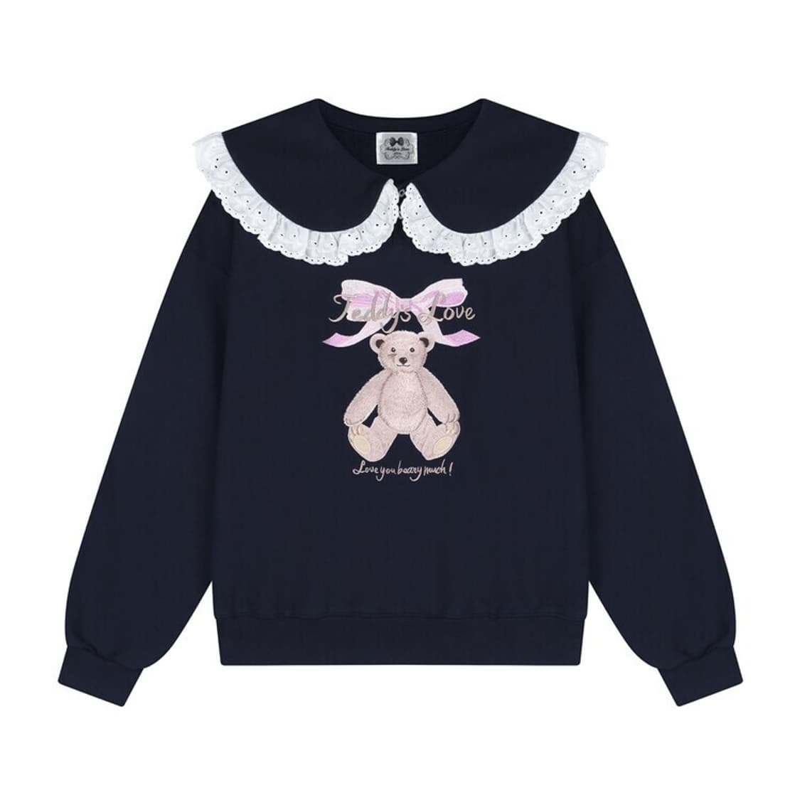 테디스러브Bear embroidery Lace Collar MTM 로리타 상품이미지2