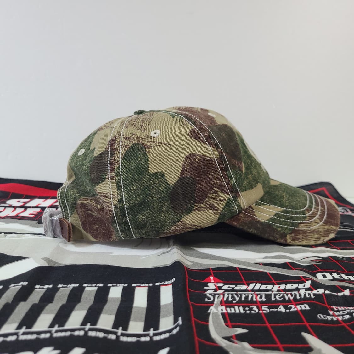 (데드스탁) 90s~00s 폴로 카모 밀리터리 가죽 빈티지 모자 캡 볼캡 상품이미지6