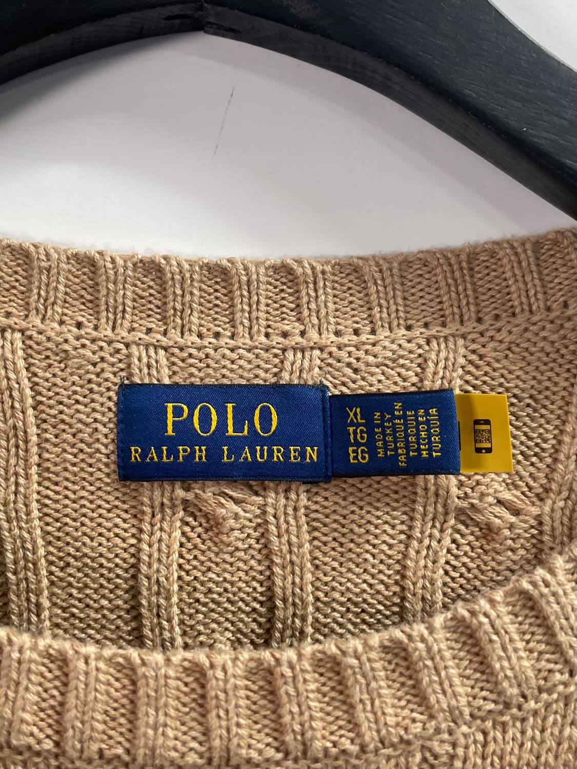 폴로 랄프로렌 베이지 케이블 니트 (on.634)   상품이미지5