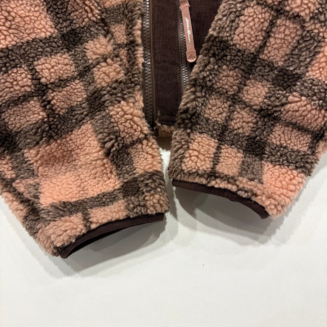 [M] 에디바우어 핑크 체크 플리스 자켓 B561 상품이미지9