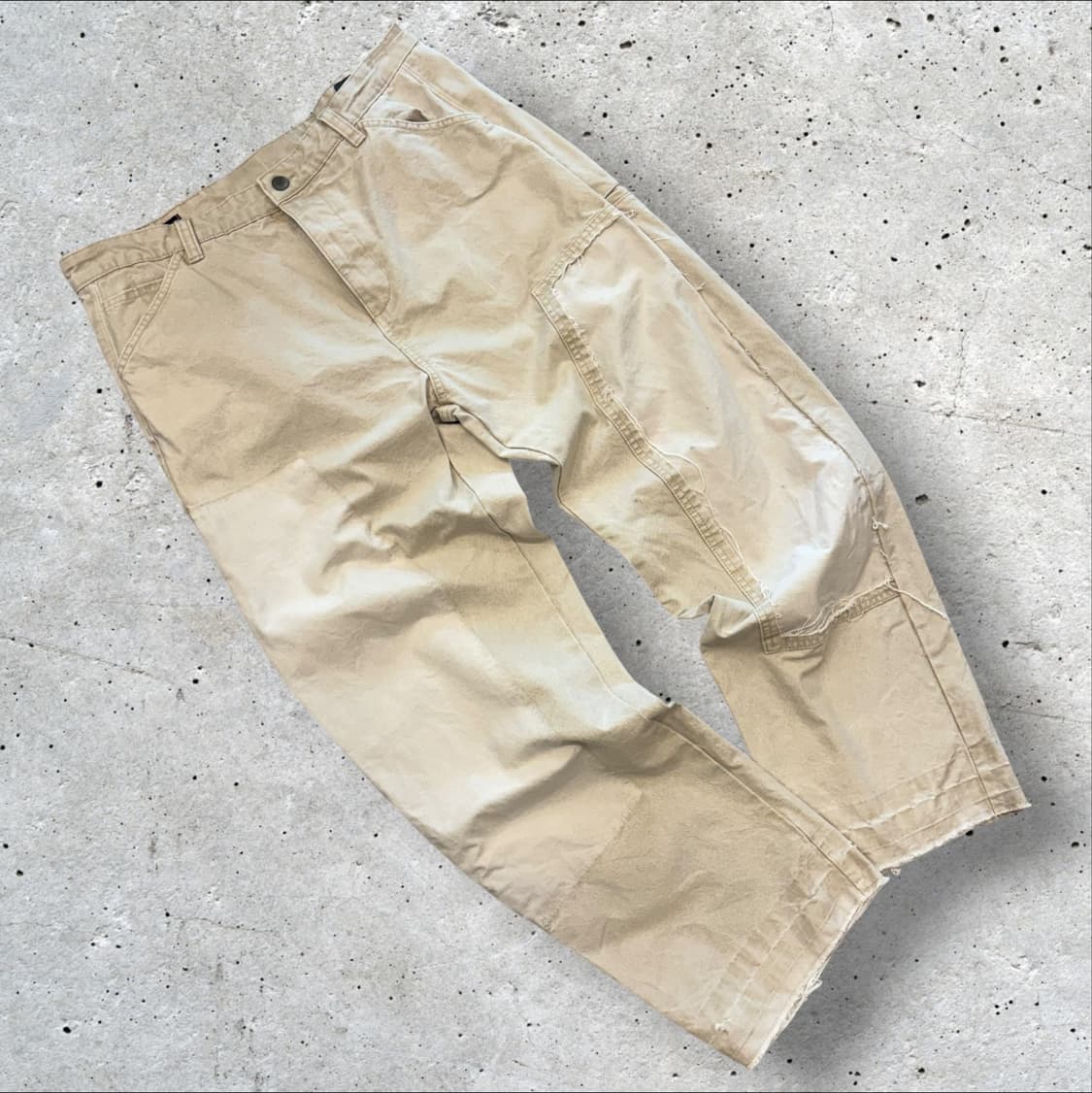 [32] 자라 더블니 데미지 베이지 워크 팬츠 D752 상품이미지1