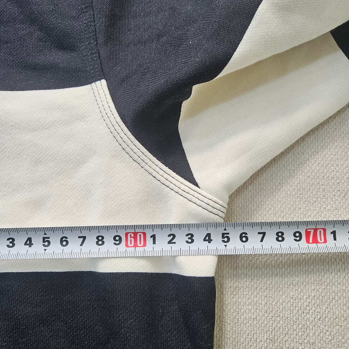 2XL 자라 빅핏 스트라이프 카라 긴팔티 0408Y 상품이미지6