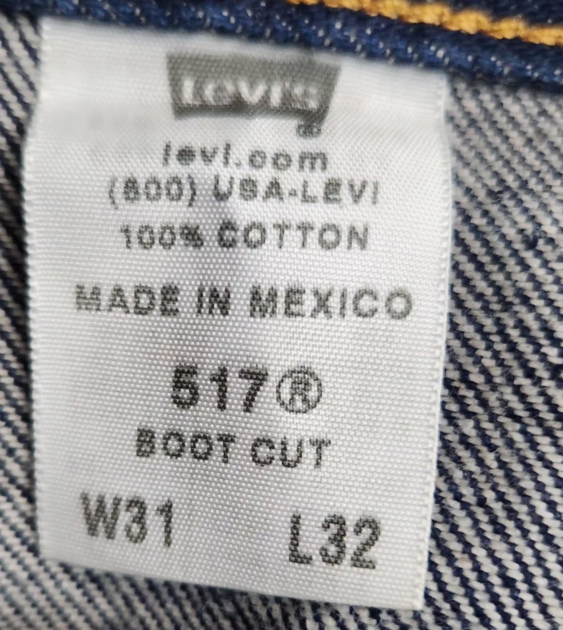 리바이스 32인치 부츠컷청바지 517청바지 상품이미지5