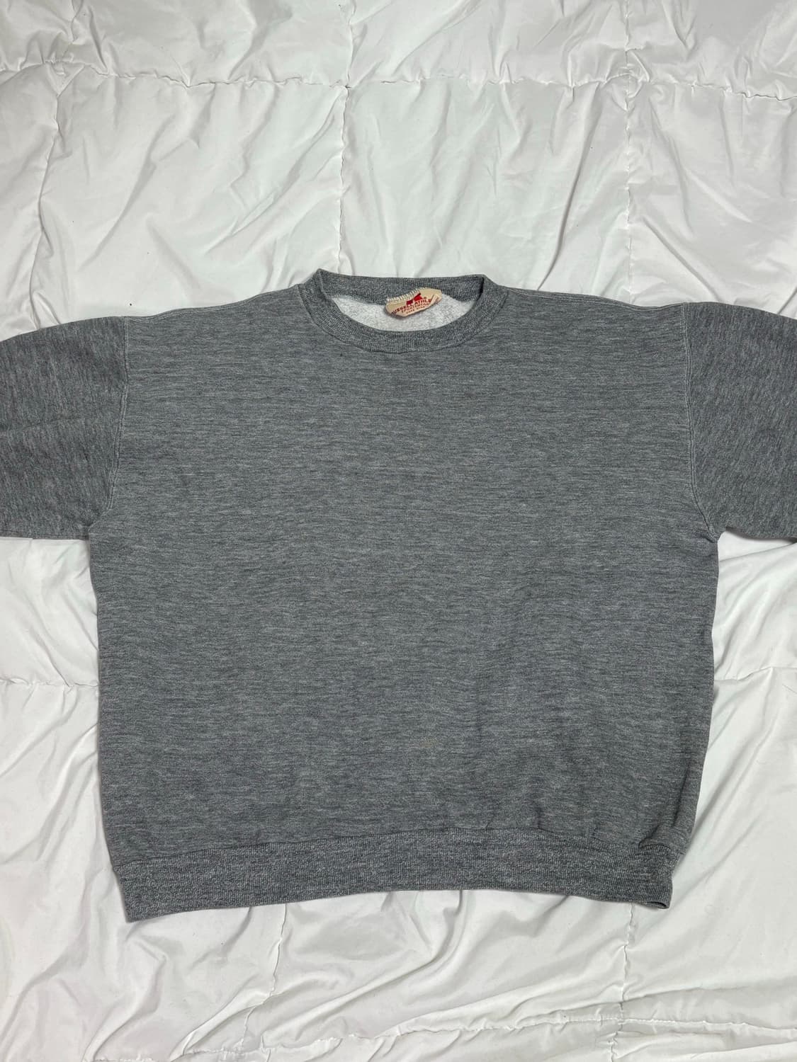[L] USA 러셀 빈티지 스웻 맨투맨 90s 그레이 상품이미지1