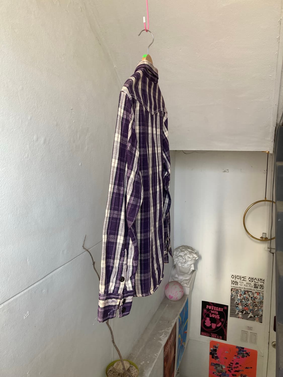 USA 웨스턴 체크 셔츠 상품이미지7