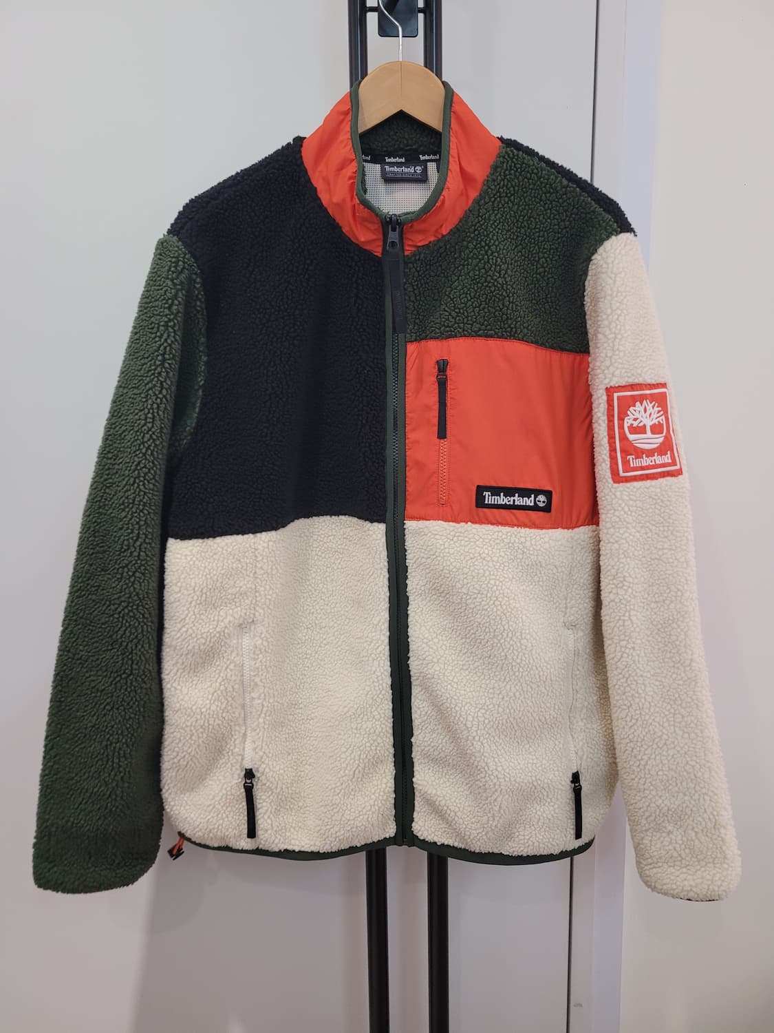 팀버랜드 컬러블록 셰르파 플리스 자켓 L사이즈 상품이미지1