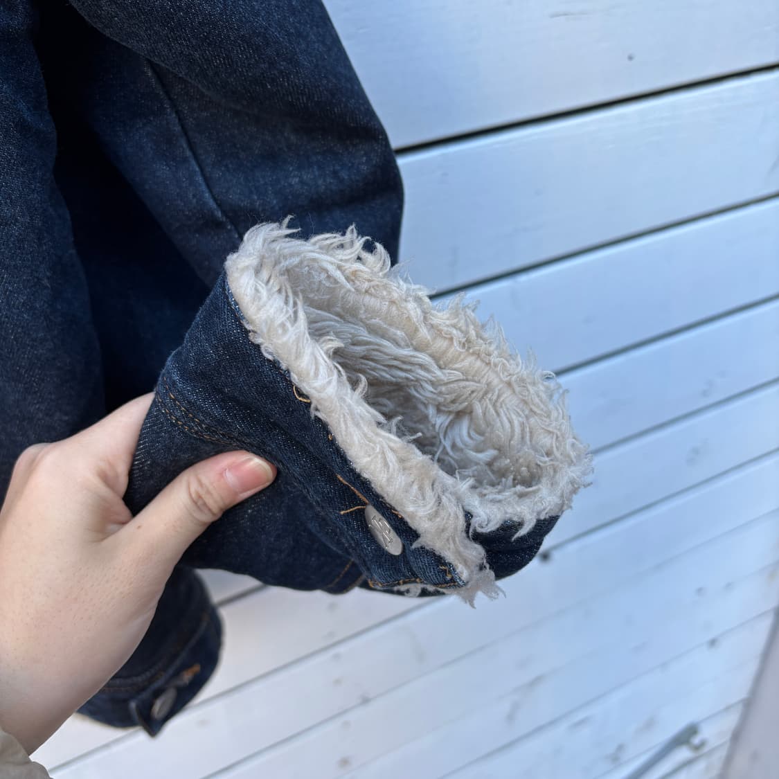 Calvin Klein 캘빈클라인 데님 쉐르파 자켓 상품이미지5