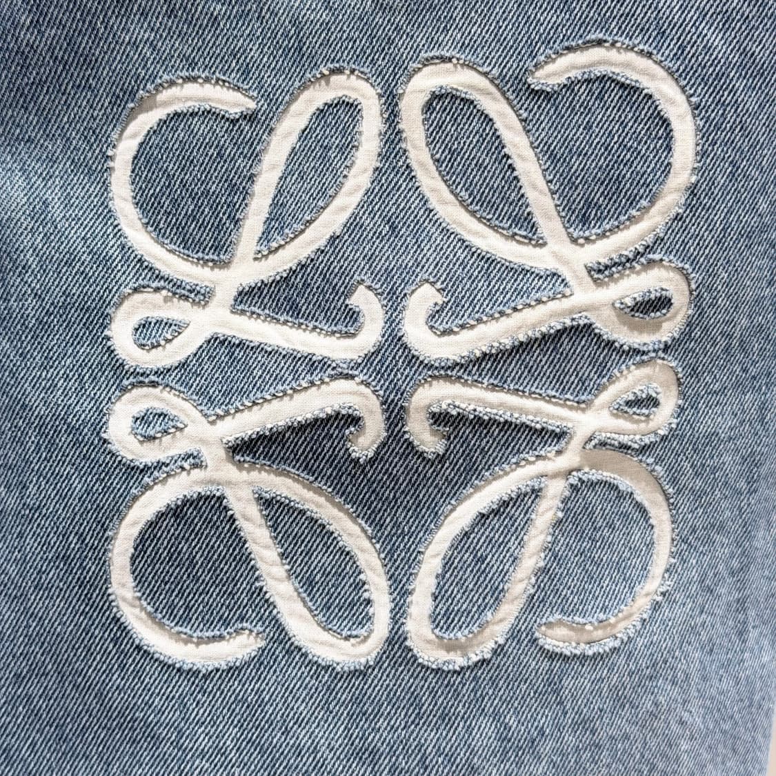 (A+/48) / 로에베 데님 아나그램 배기 데님 진 블루 상품이미지5