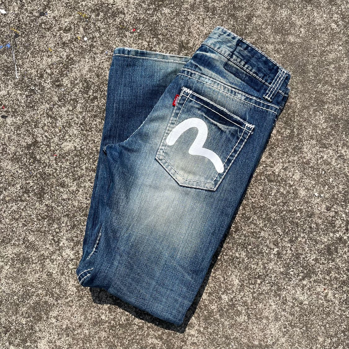 [34] 에비수 빅로고 데님 팬츠 상품이미지2