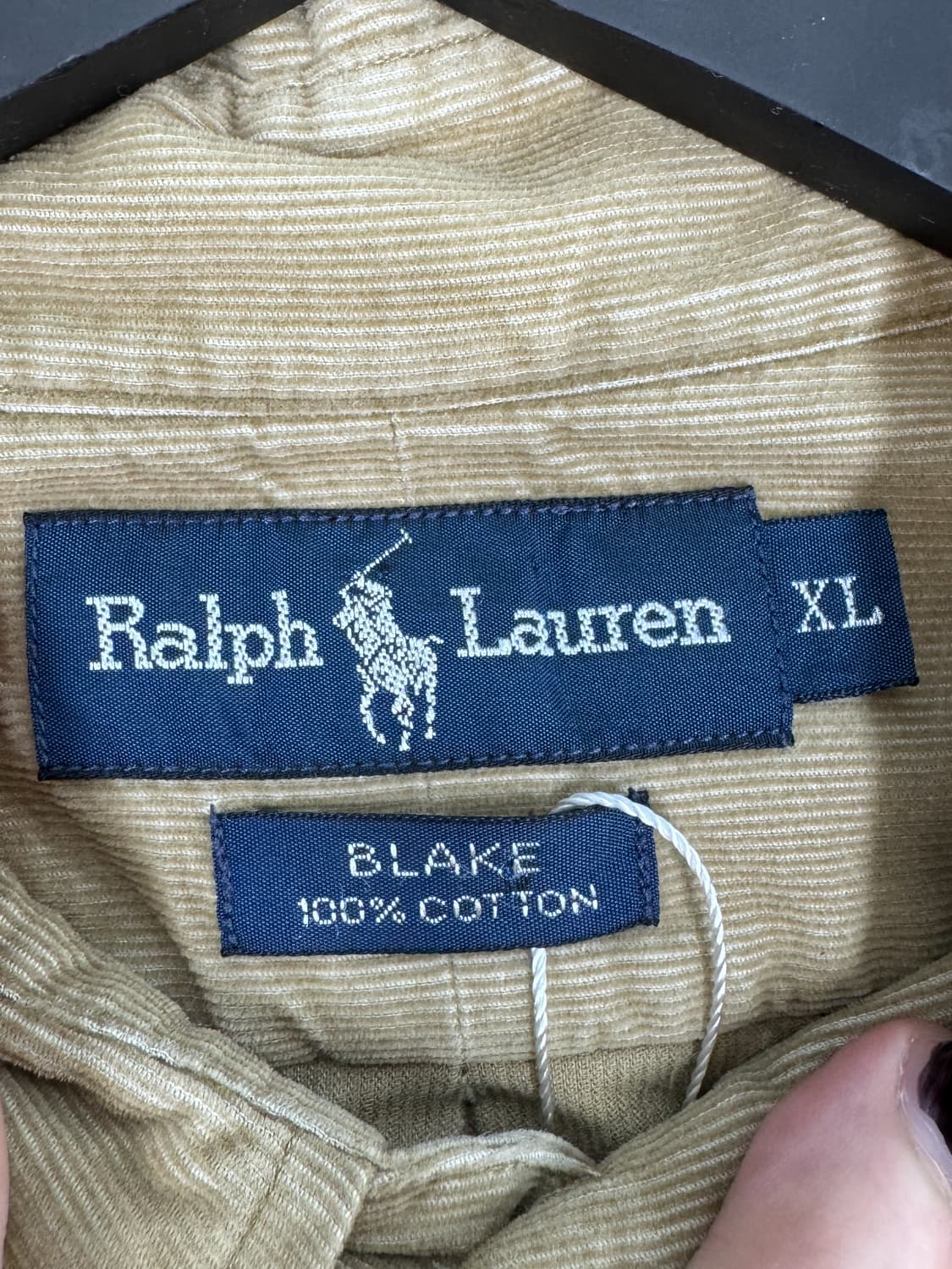 폴로랄프로렌 90‘s 블레이크 코듀로이 베이지 셔츠 상품이미지5