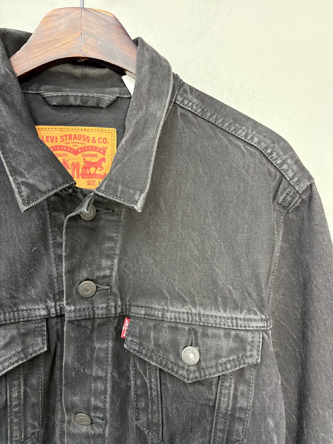 리바이스 블랙데님 트러커 자켓 A3188 상품이미지3