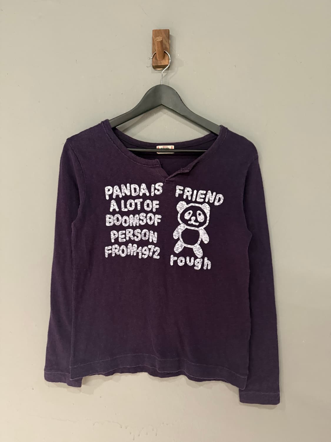 kawaii printing neck slit long sleeve 상품이미지4