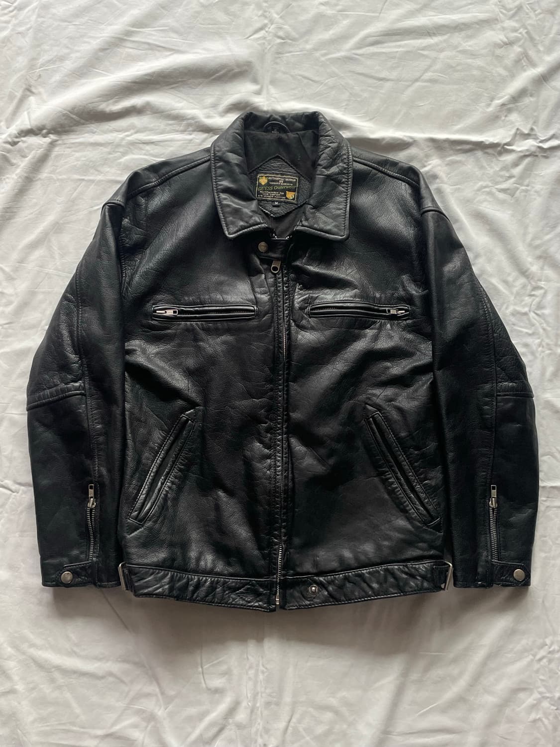 게스 싱글라이더 레더 자켓 상품이미지1