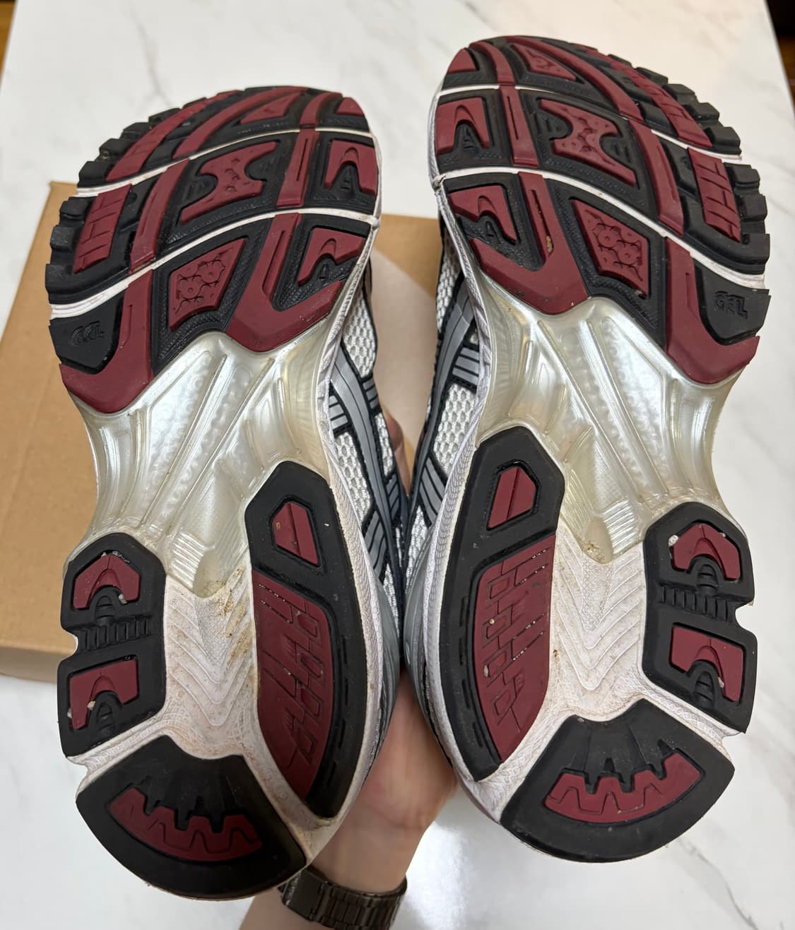 아식스 젤 카야노 14 화이트 퓨어 실버 레드 상품이미지5