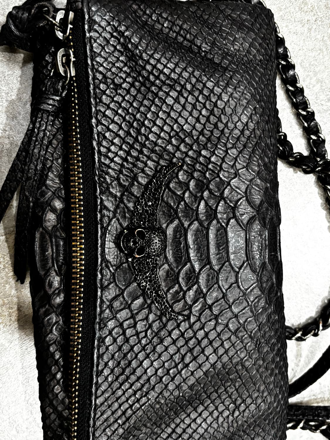 Zadic&voltaire 자딕앤 볼테르 뱀피가죽 가방 희귀 락시크 상품이미지4