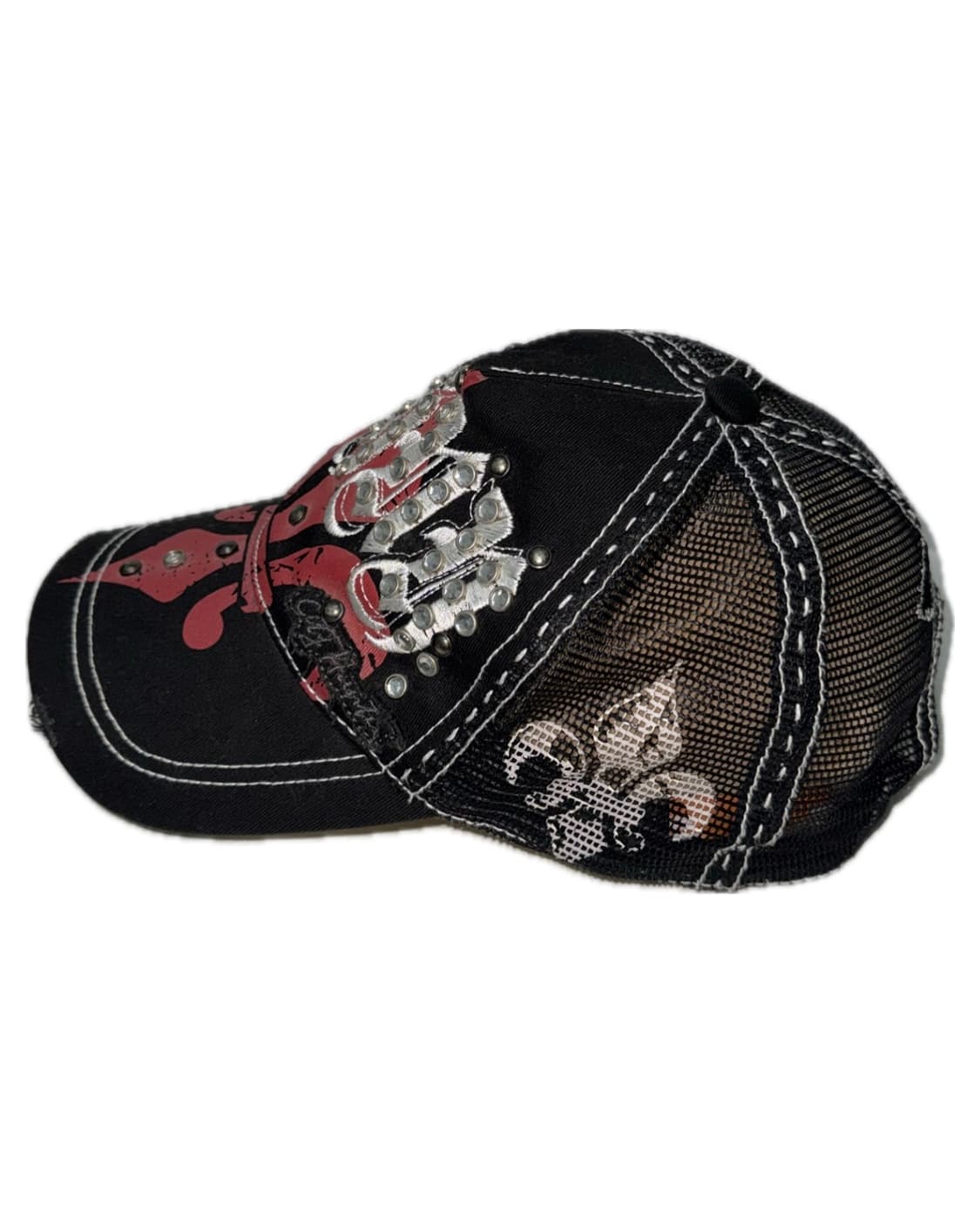 빈티지 고딕 크로스 큐빅 캡 상품이미지2