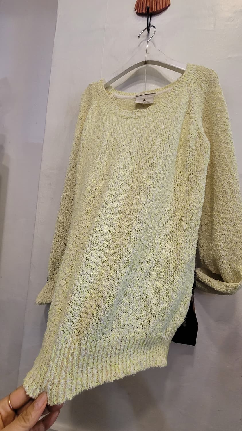 maison scotch 라임연두니트. 오브제 실크팬츠 상품이미지3