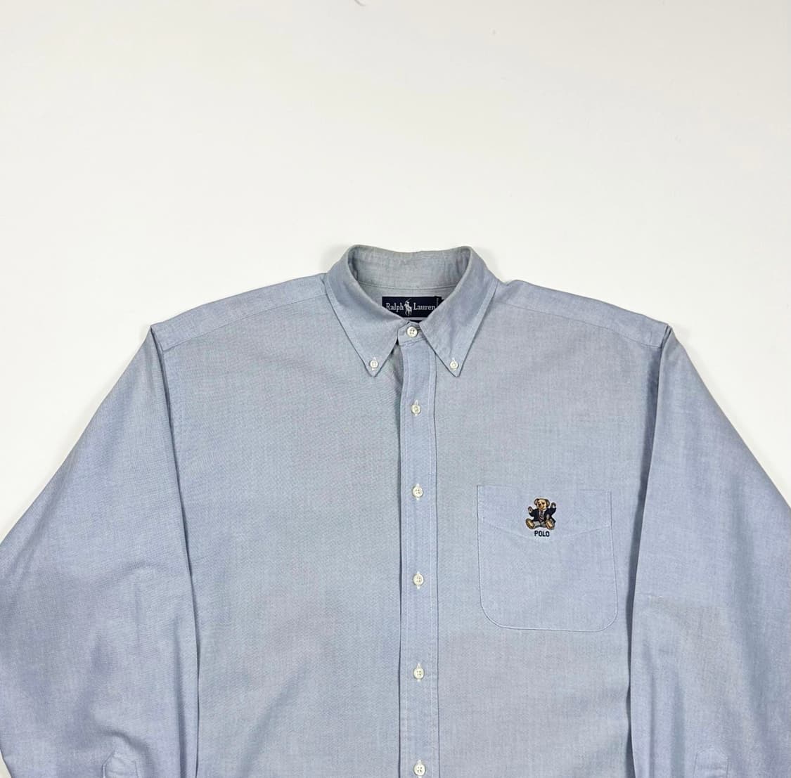 폴로 베어 클래식 레트로 스카이 블루 셔츠 (실측 XXL) 상품이미지1