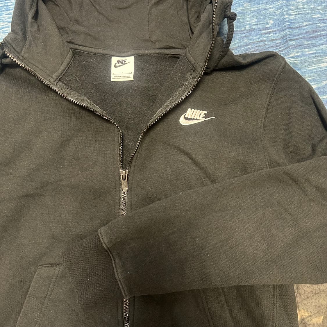 Nike Black Zip-Up Hoodie S 상품이미지1
