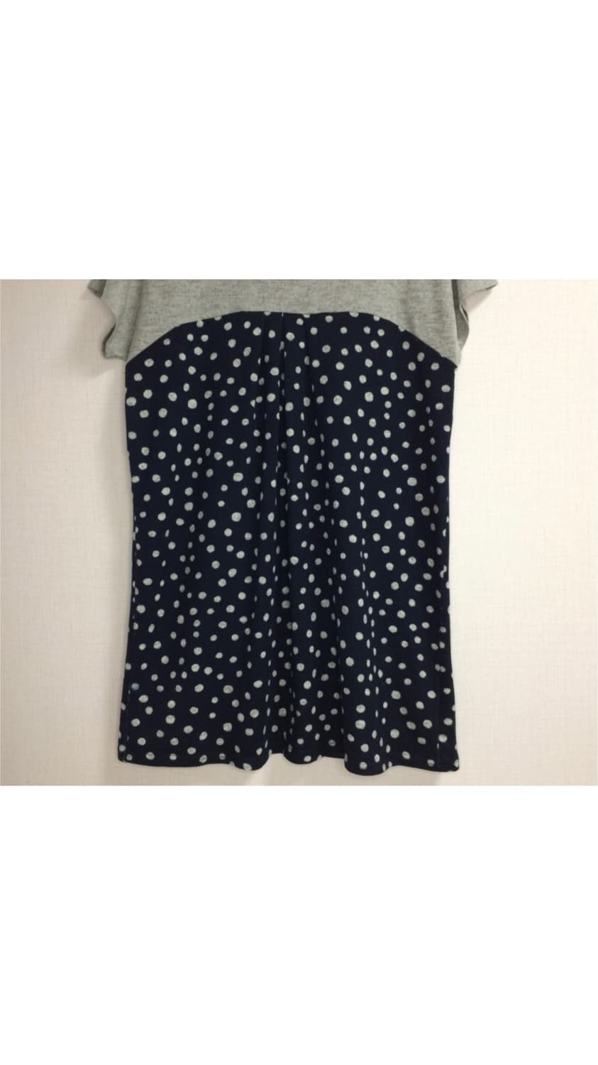 빈티지 네이비 도트 땡땡이 튜닉 상품이미지3