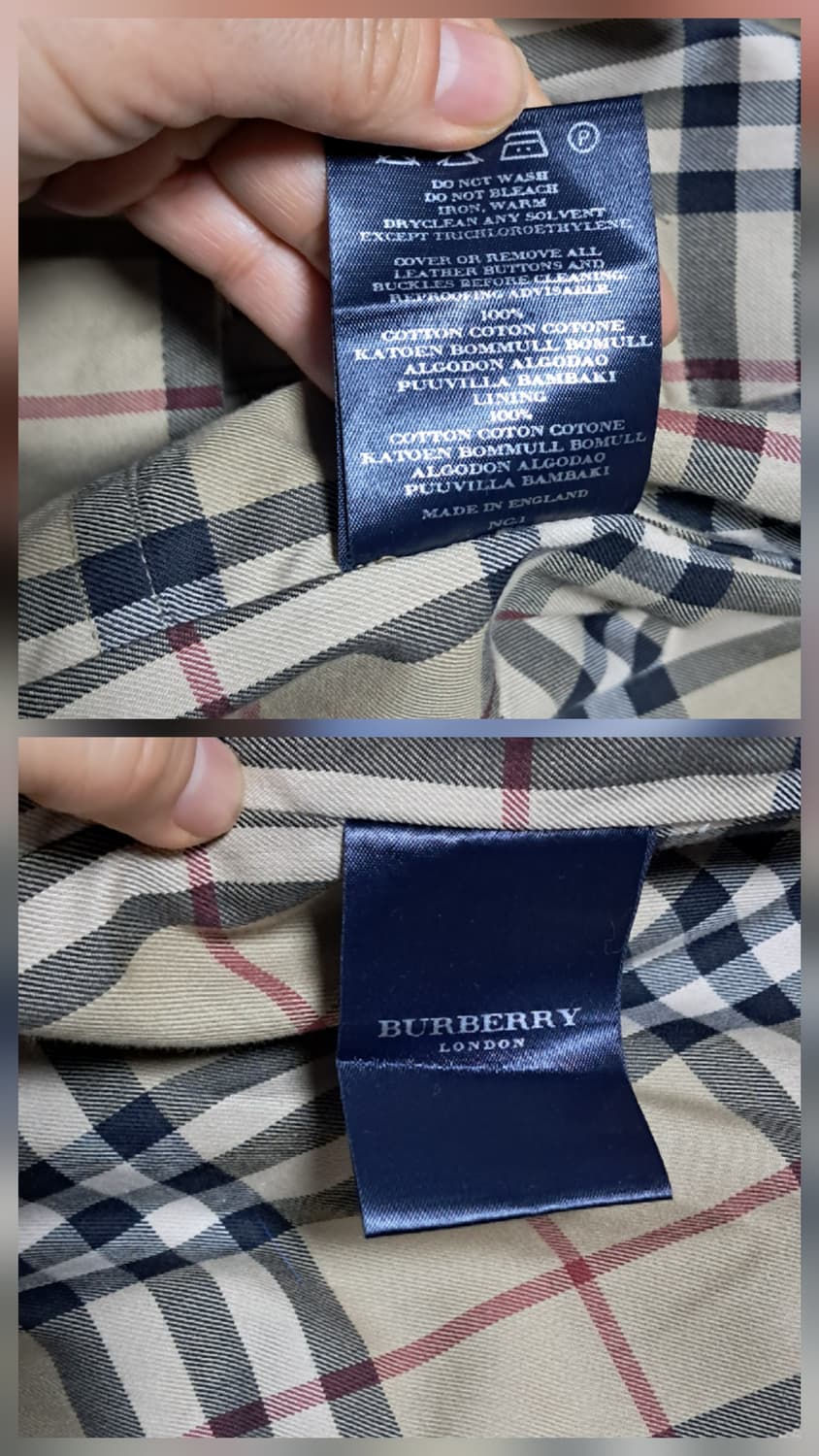 버버리 런던 트렌치 빈티지라인 코트 52R 약 105 상품이미지9