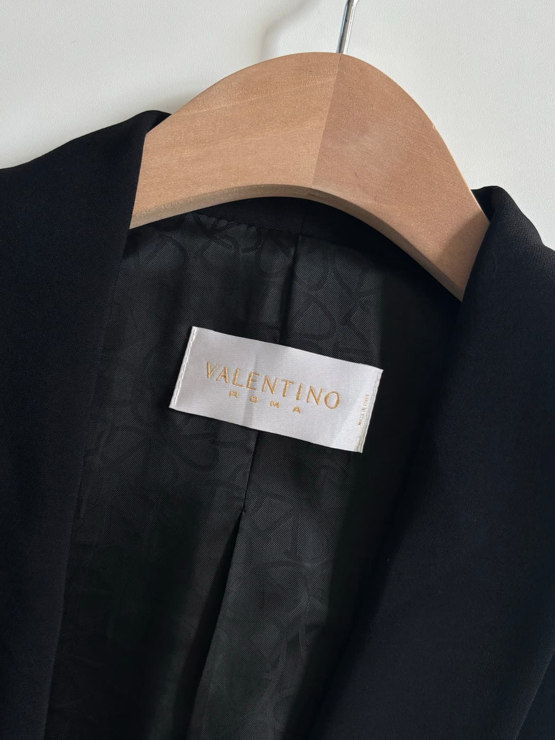 Valentino 발렌티노 블랙 비스코스 블레이저 상품이미지7