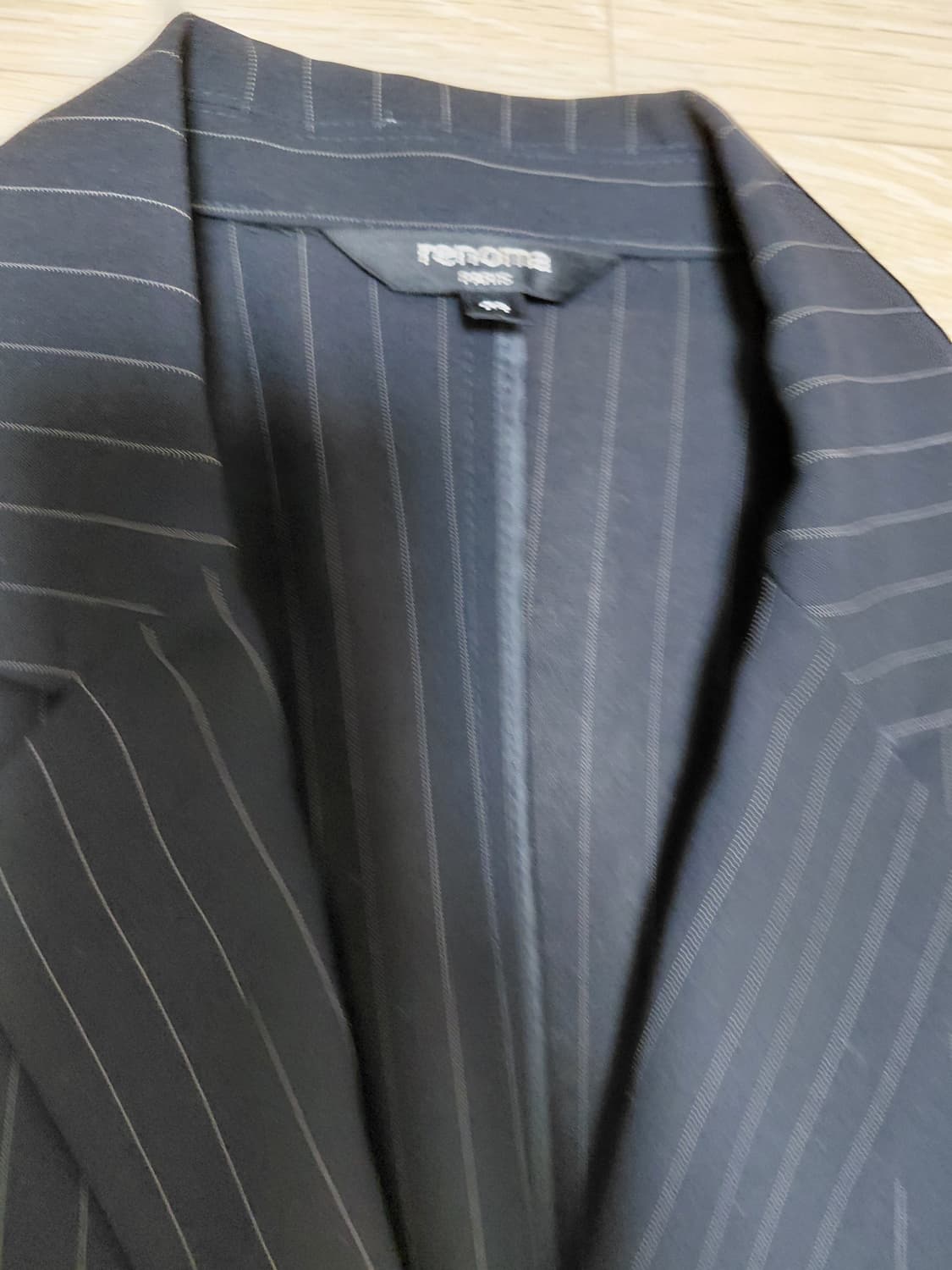 renoma 레노마 여름 네이비 스트라이프 정장 셋업 상품이미지3