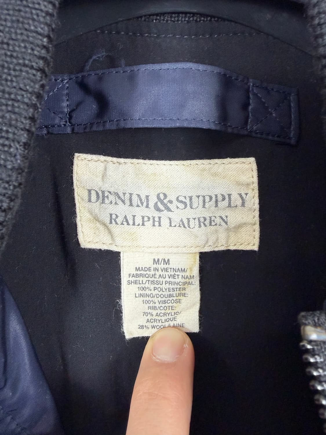 a54) 폴로랄프로렌 & 데님앤서플라이 ma-1 블루종 봄버 자켓 상품이미지3