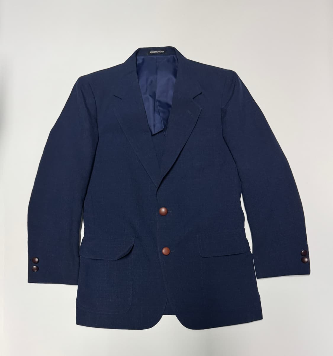 먼싱웨어 일본제 골프 폴리 네이비 정장 자켓 M 상품이미지1