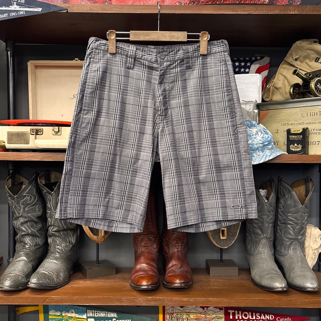 오클리 어반리뉴얼 플래드타탄 체크패턴 하프팬츠 N1258 상품이미지1