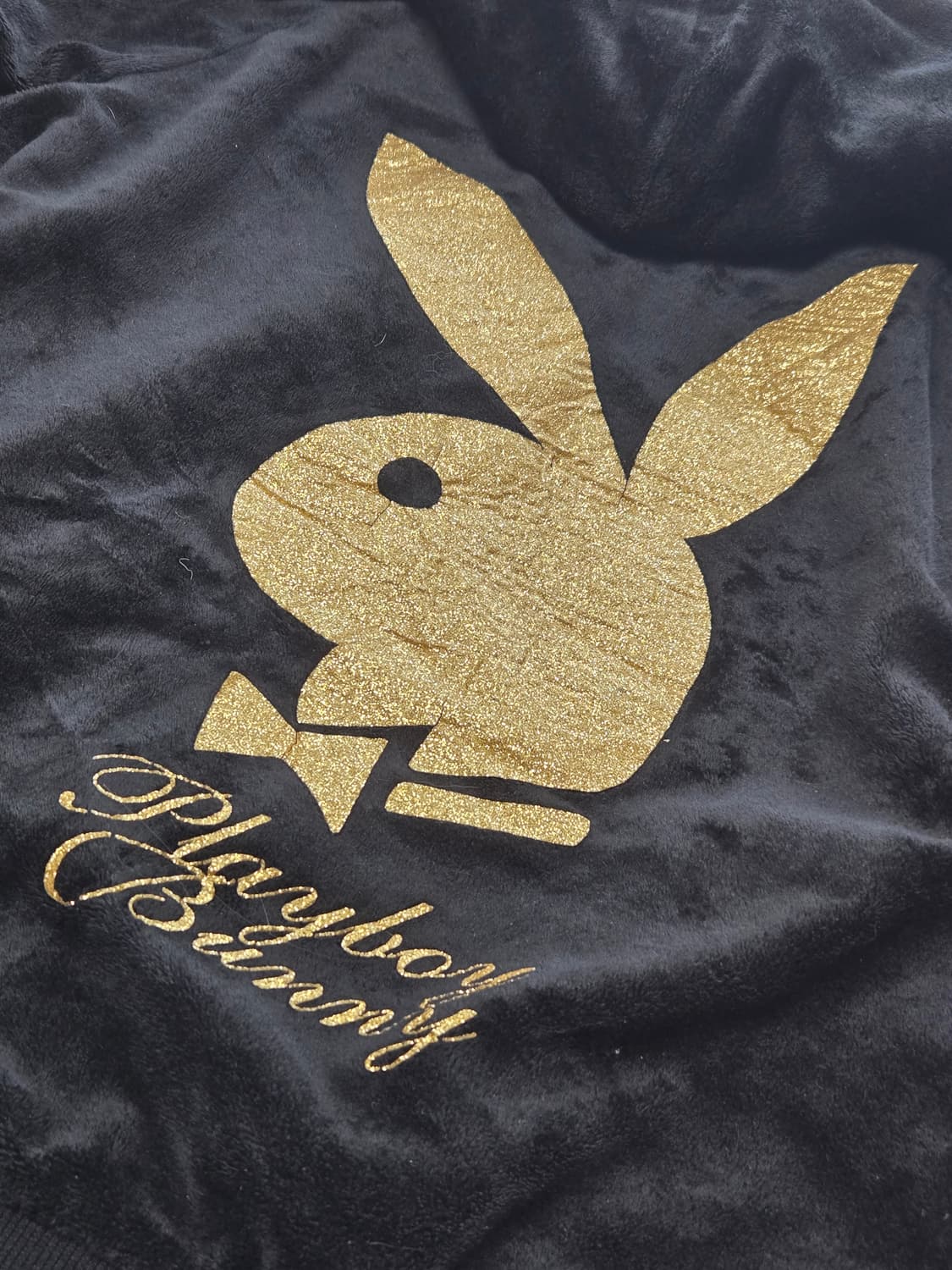 [유일매물]playboy 벨벳 후드집업 상품이미지5