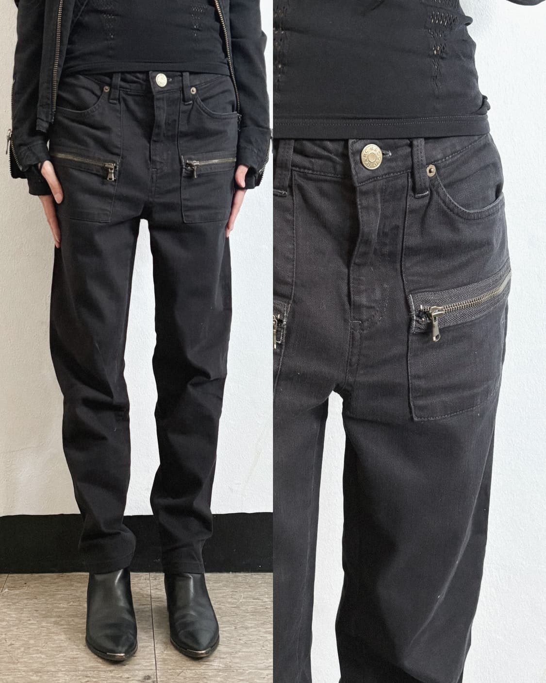 마크제이콥스 멀티지퍼 왁스코팅 바이커데님 상품이미지3