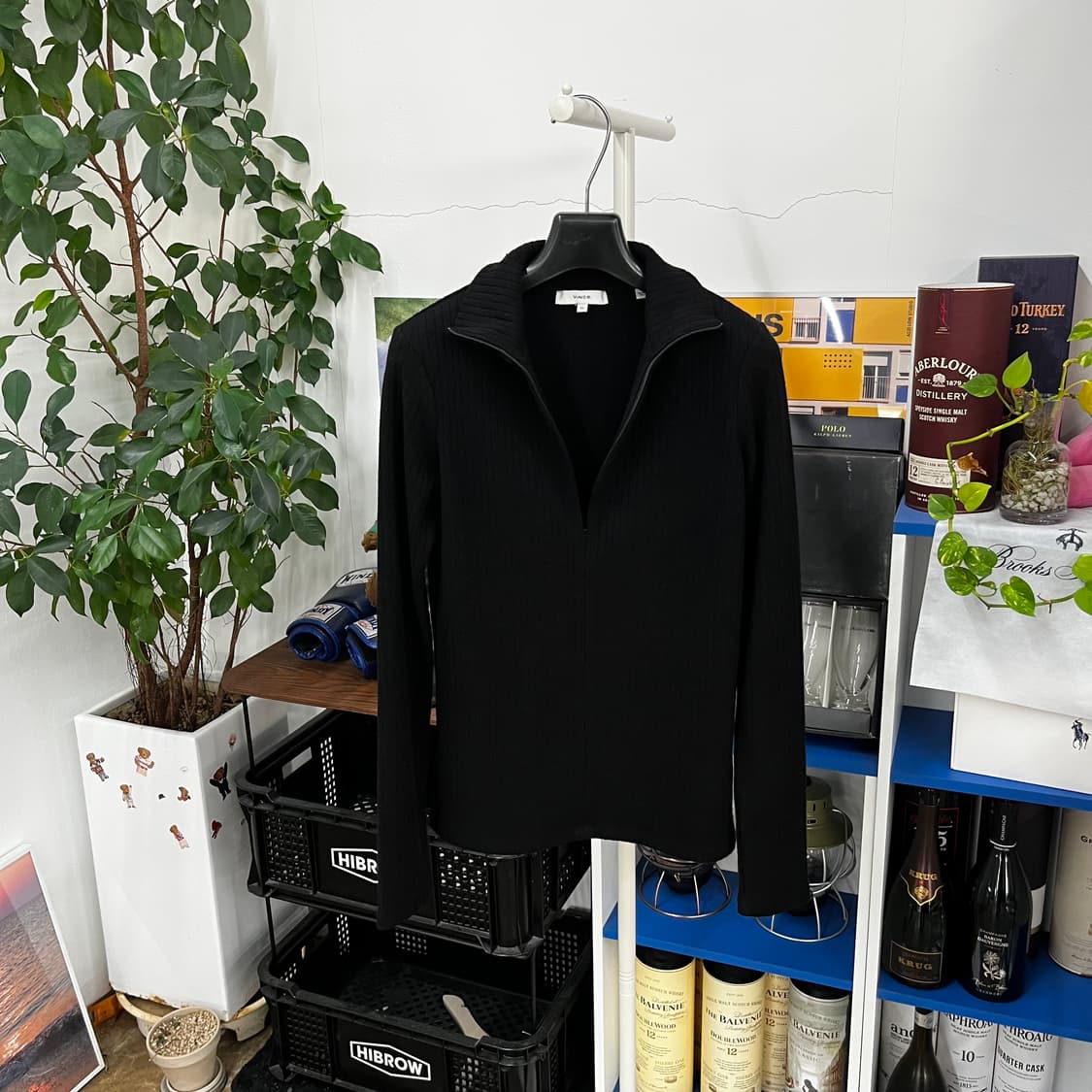 빈스 풀오버 하프집업 XS 상품이미지1