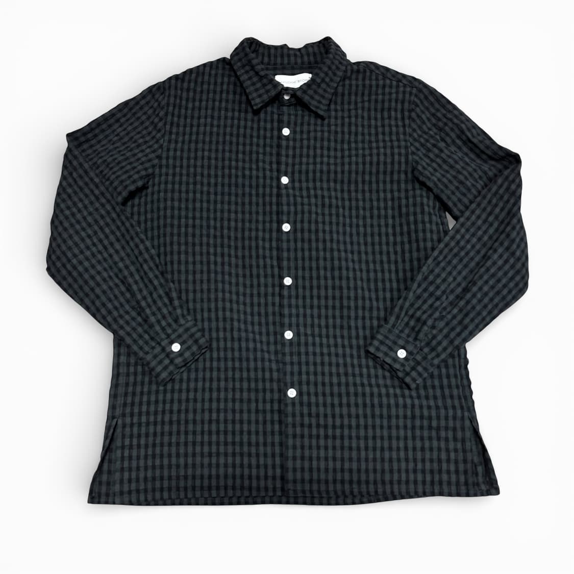 M 라퍼지스토어 먹색 체크셔츠 상품이미지1